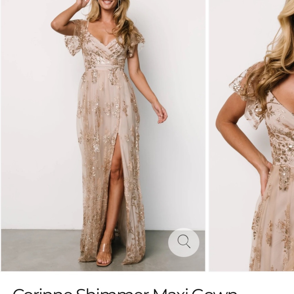 Elegant Shimmer Maxi Gown
